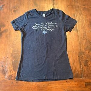 Steve Winwood graphic concert woman’s T-shirt short sleeve navy size large